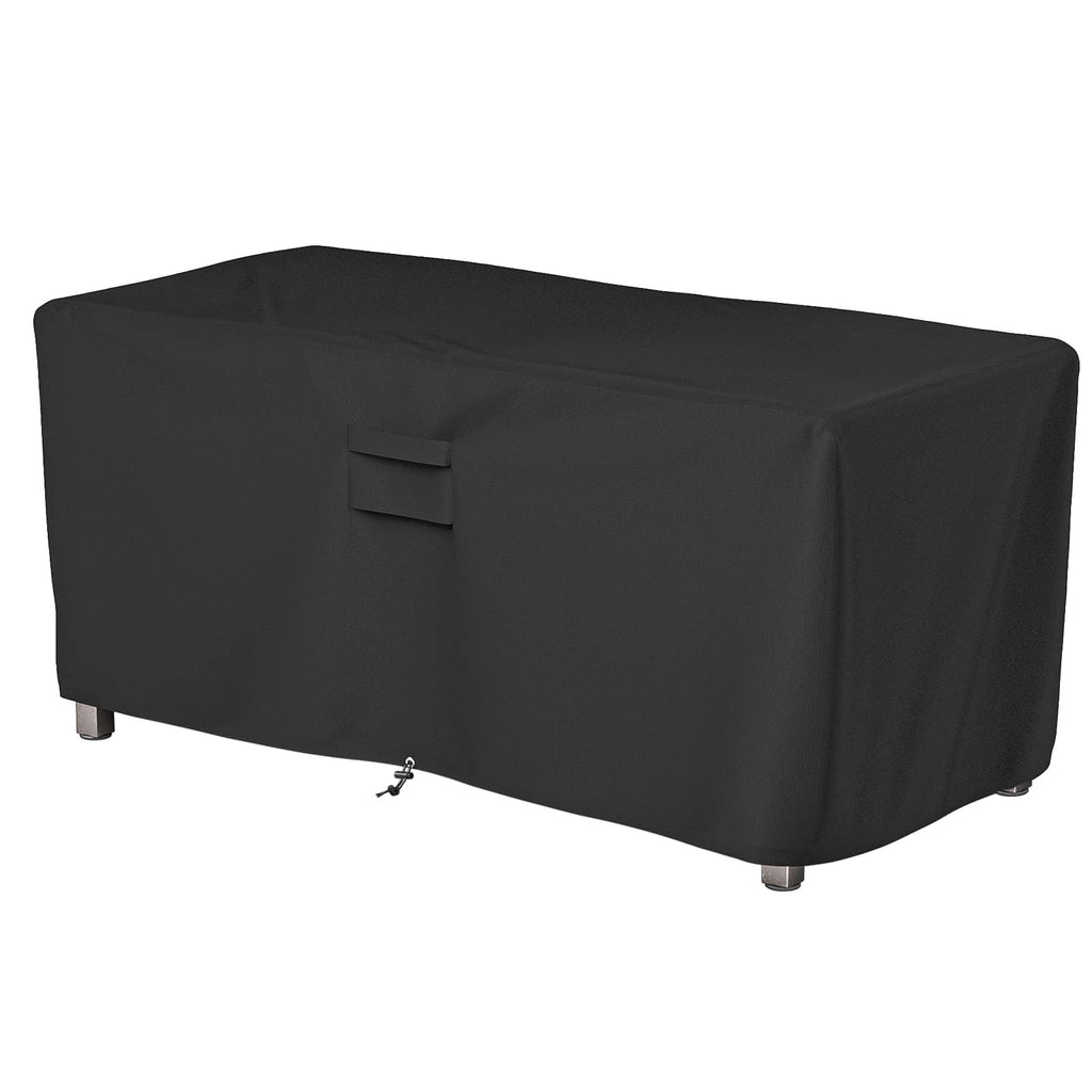 GASPRO Fire Pit Cover Square, Fits for 26-28 Inch Fire Pit Table, 600D Heavy Duty Fabric, Waterproof and Windproof, 28 x 28 x 25 Inches, Black