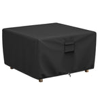 GASPRO Fire Pit Cover Square, Fits for 26-28 Inch Fire Pit Table, 600D Heavy Duty Fabric, Waterproof and Windproof, 28 x 28 x 25 Inches, Black