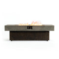 Gaspro 56 Inch Tabletop Propane Fire Pits, 50000 BTU Outdoor Firepit Table with Three Height Adjustable Levels, Stainless Steel Bowl & Burner, Cement-Imitation Texture for Patio Backyard Garden