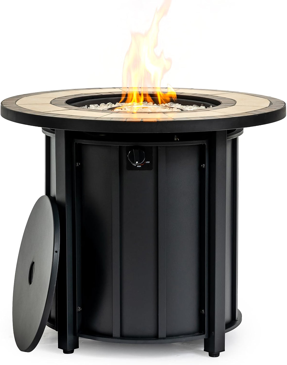 GASPRO 30" Propane Fire Pit Table, 50,000 BTU, ETL Certified, Smokeless