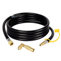 GASPRO 12FT RV Quick Connect Propane Hose with Elbow Adapter, for Blackstone 17" and 22" Griddle, Camp Chef Explorer, Outland Living Fire Bowl, Camping Grill, Portable Fire Pit