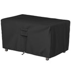 GASPRO Fire Pit Cover Square, Fits for 26-28 Inch Fire Pit Table, 600D Heavy Duty Fabric, Waterproof and Windproof, 28 x 28 x 25 Inches, Black