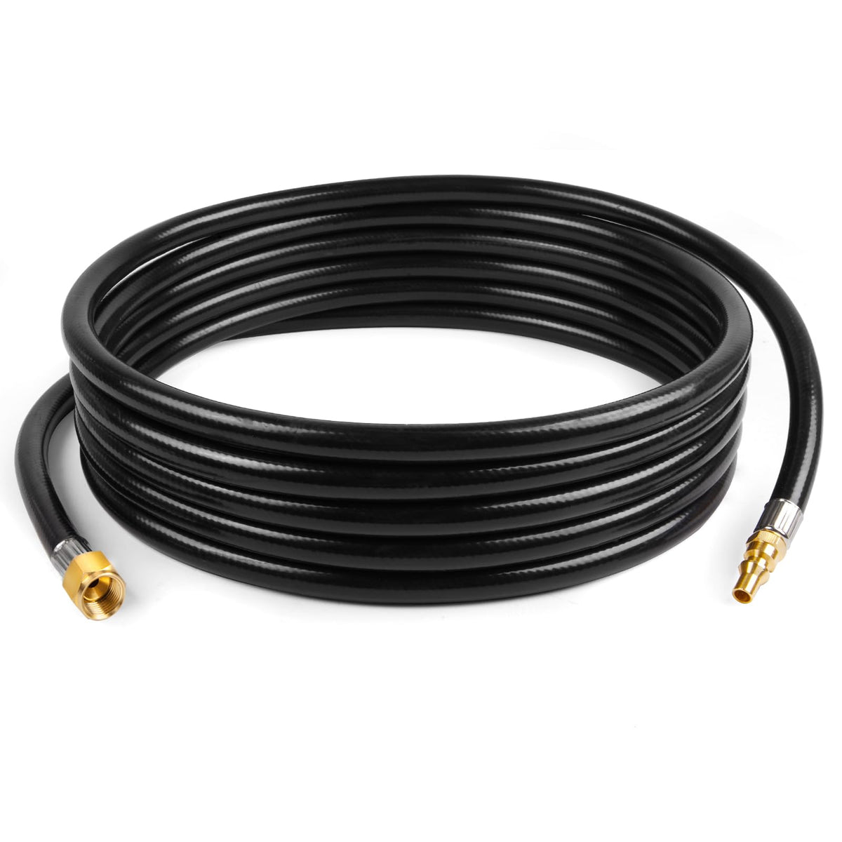 GASPRO 18 FT RV Quick Connect Propane Hose, 1/4" Male x 3/8" Female Flare Fitting, Propane Quick Connect Hose for RV to Grill, Camp Chef, Blackstone Griddle, Outland Fire Bowl and More