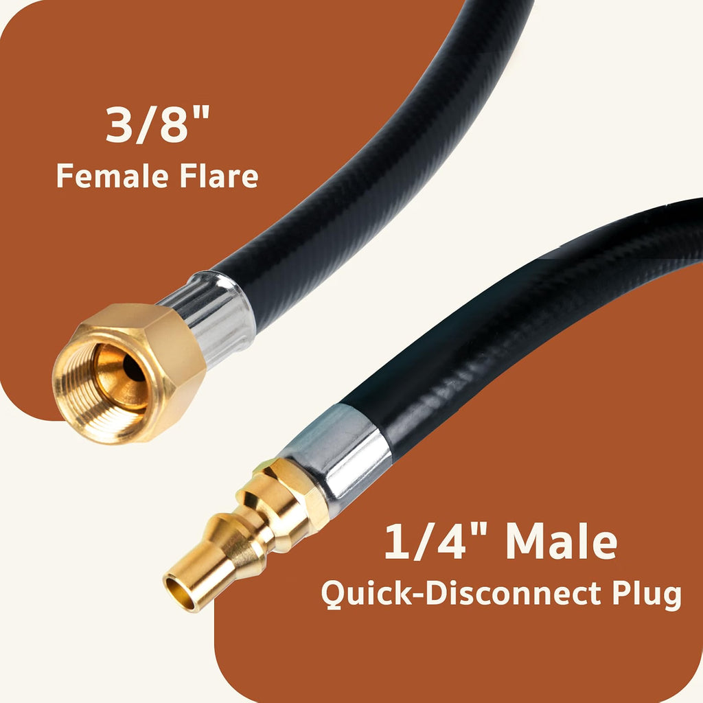 RV Quick Connect Propane Hose 18 FT