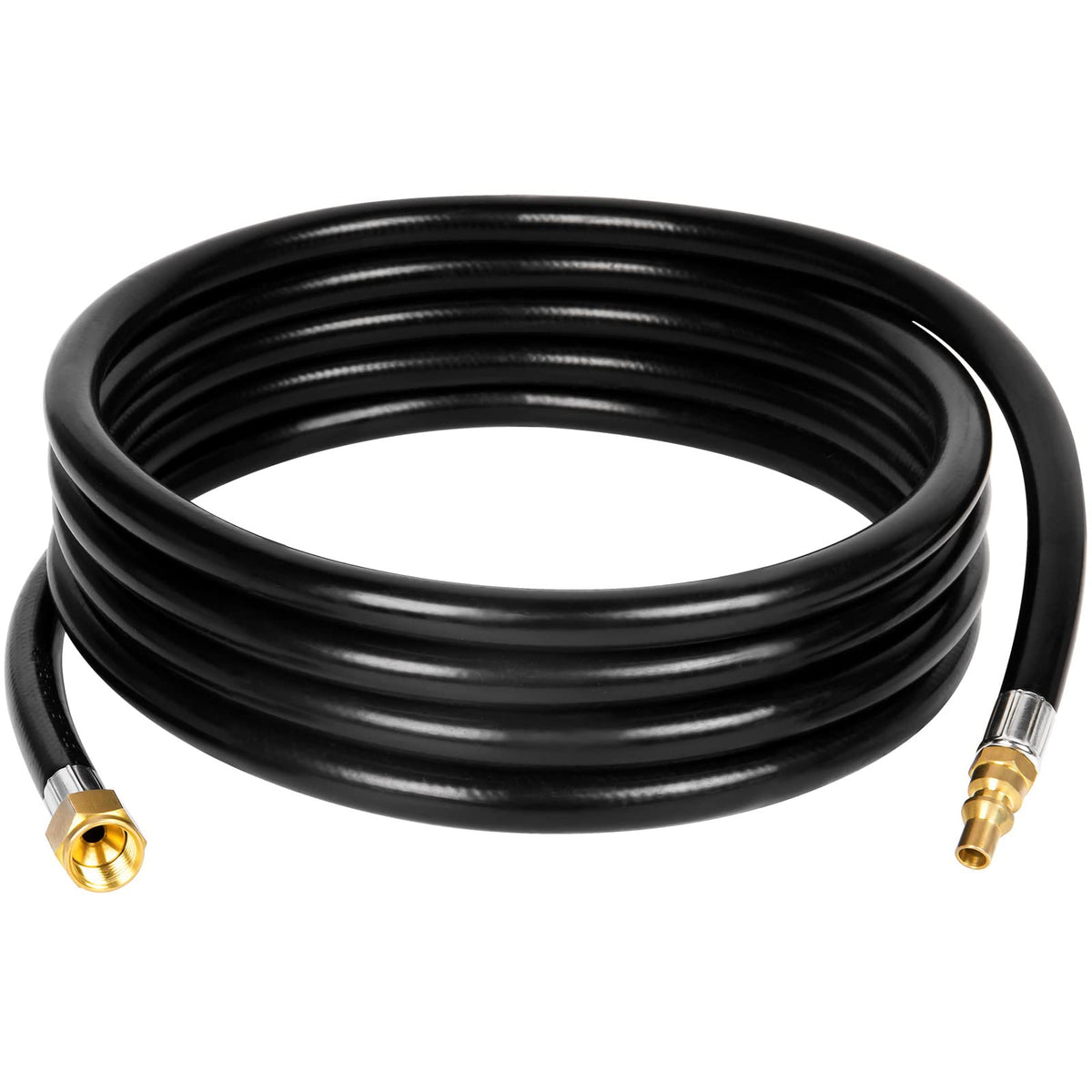 GASPRO 18 FT RV Quick Connect Propane Hose, 1/4" Male x 3/8" Female Flare Fitting, Propane Quick Connect Hose for RV to Grill, Camp Chef, Blackstone Griddle, Outland Fire Bowl and More