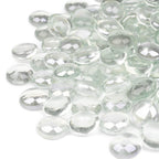 GASPRO 20 lbs Fire Pit Glass for Propane Fire Pit, 3/4 Inch Fire Glass Beads for Fireplace Fire Pit Table, Glass Rocks for Landscaping- Mixed Colors