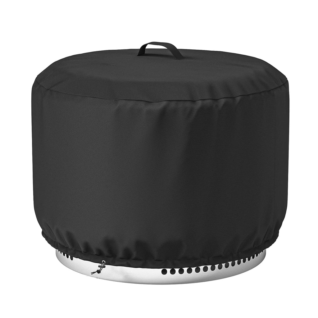 GASPRO Fire Pit Cover Square, Fits for 26-28 Inch Fire Pit Table, 600D Heavy Duty Fabric, Waterproof and Windproof, 28 x 28 x 25 Inches, Black