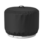 GASPRO Fire Pit Cover Square, Fits for 26-28 Inch Fire Pit Table, 600D Heavy Duty Fabric, Waterproof and Windproof, 28 x 28 x 25 Inches, Black