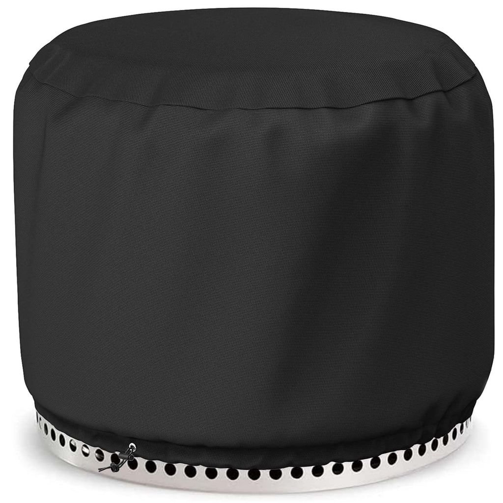 GASPRO Fire Pit Cover Square, Fits for 26-28 Inch Fire Pit Table, 600D Heavy Duty Fabric, Waterproof and Windproof, 28 x 28 x 25 Inches, Black