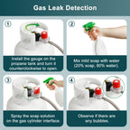 GASPRO 0-20 PSI Adjustable High Pressure Propane Regulator with 8FT Stainless Steel Braided Hose, QCC1 LP Gas Regulator & Hose for Gas Grill, Turkey Fryer, Burner, Forge, Smoker, Fish Fryer