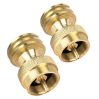 GASPRO 1lb Propane Tank Adapter, 20lb to 1lb Converter, Hook Up Small Propane Tanks When 20lb Ran Out, Solid Brass