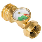 GASPRO 1lb Propane Tank Adapter, 20lb to 1lb Converter, Hook Up Small Propane Tanks When 20lb Ran Out, Solid Brass