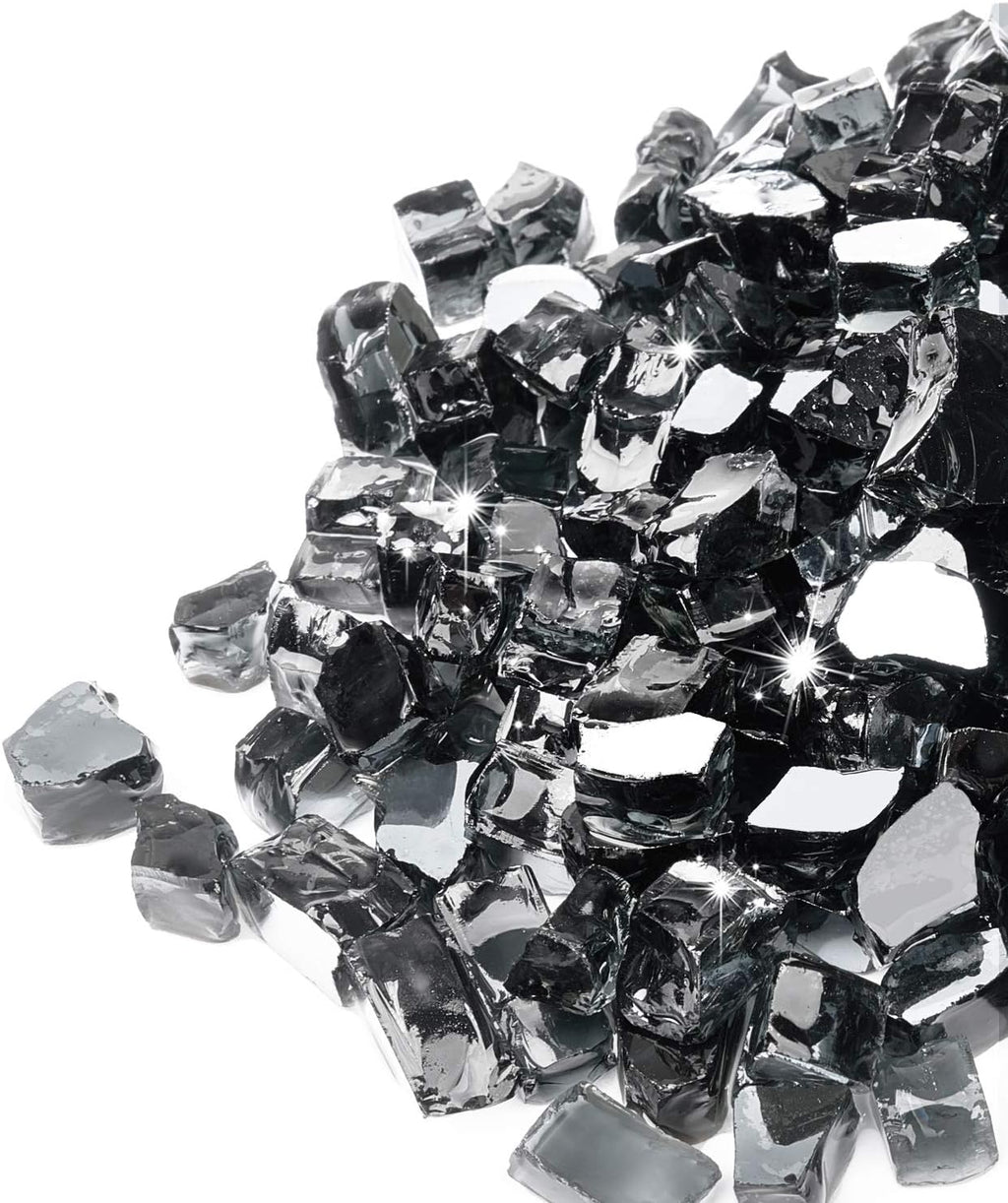 Black Fire Glass for Fire Pit 20LB
