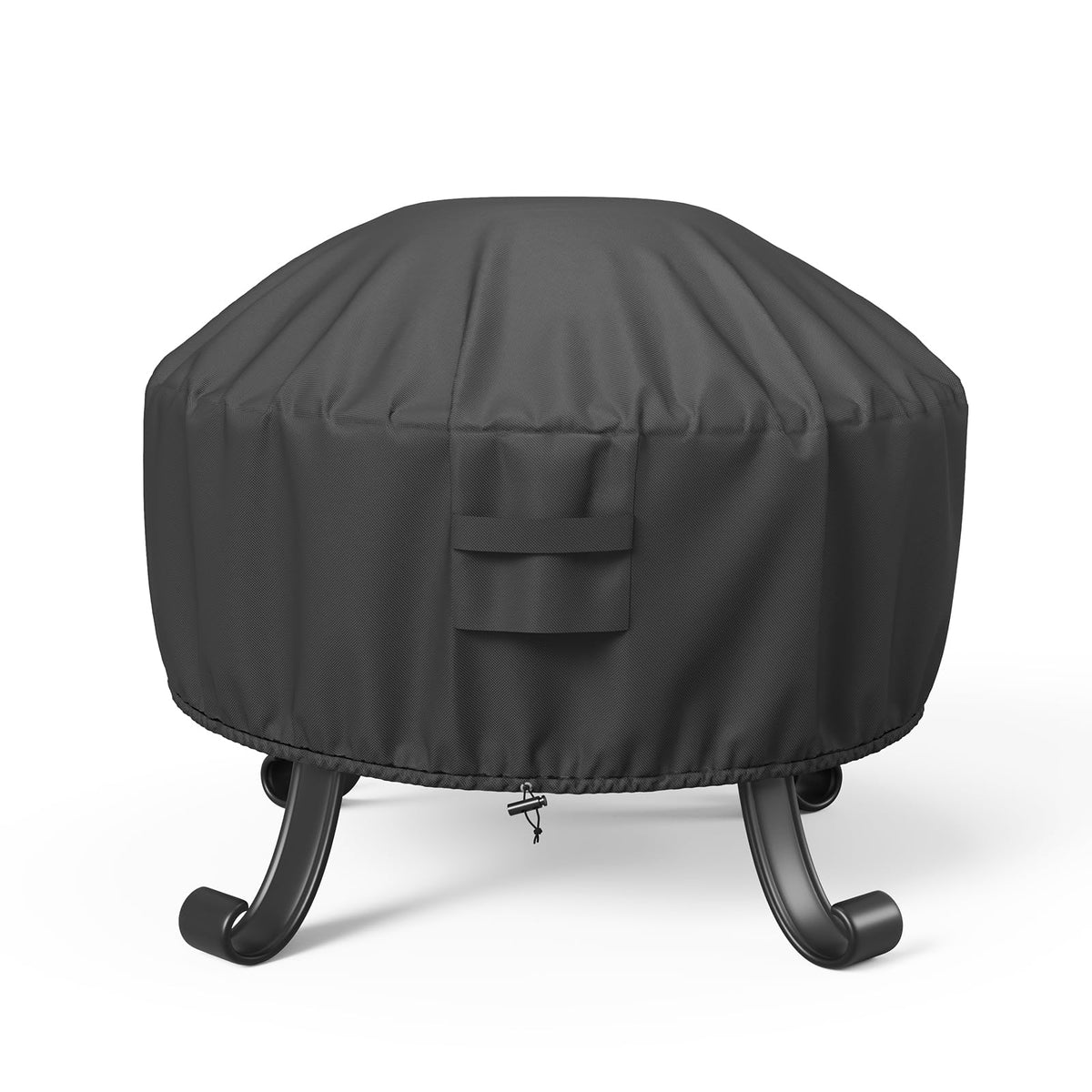 GASPRO Fire Pit Cover Square, Fits for 26-28 Inch Fire Pit Table, 600D Heavy Duty Fabric, Waterproof and Windproof, 28 x 28 x 25 Inches, Black