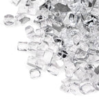 GASPRO 10 lbs Fire Glass for Propane Fire Pit, 1/2-Inch Reflective Fireplace Glass Rocks for Fire Pit Table, Cobalt Blue