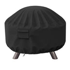 GASPRO Fire Pit Cover Square, Fits for 26-28 Inch Fire Pit Table, 600D Heavy Duty Fabric, Waterproof and Windproof, 28 x 28 x 25 Inches, Black
