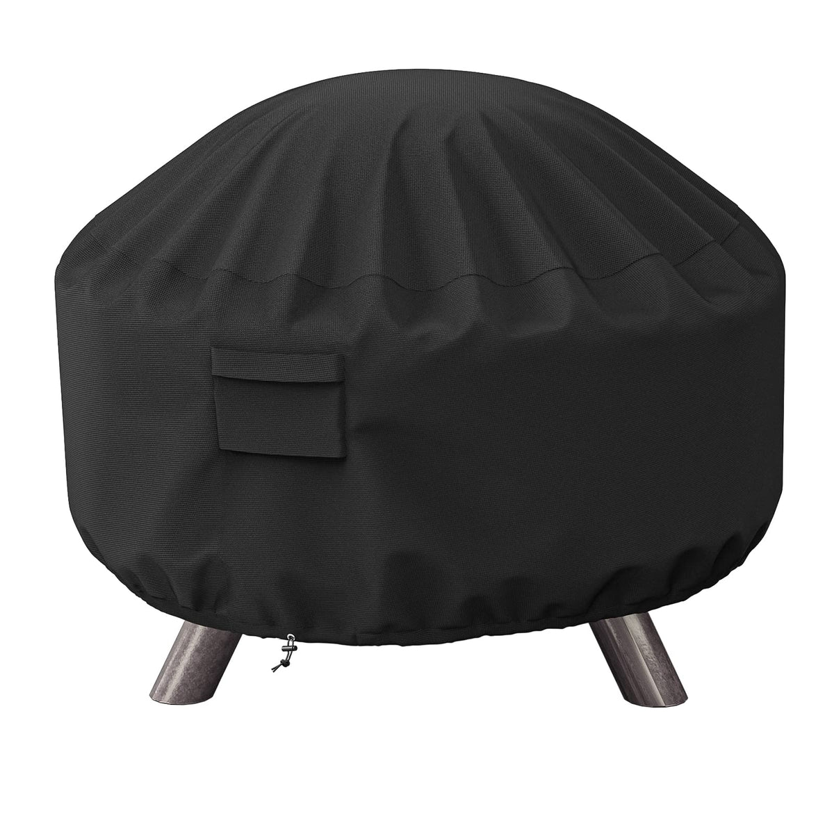 GASPRO Fire Pit Cover Square, Fits for 26-28 Inch Fire Pit Table, 600D Heavy Duty Fabric, Waterproof and Windproof, 28 x 28 x 25 Inches, Black