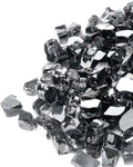 GASPRO 10 lbs Fire Glass for Propane Fire Pit, 1/2-Inch Reflective Fireplace Glass Rocks for Fire Pit Table, Cobalt Blue