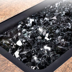 Black Fire Glass for Fire Pit 20LB