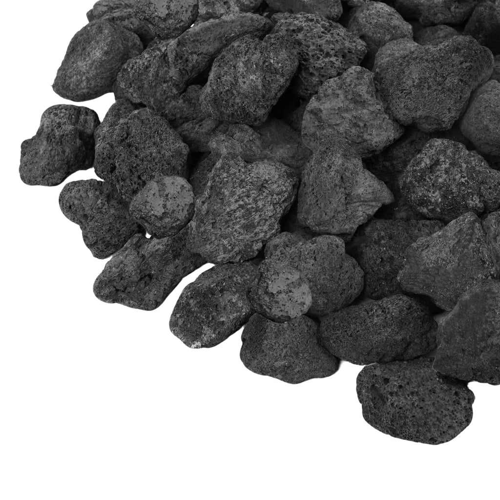 GASPRO 10 lb Large Lava Rocks, 1-3 Inch, Ideal for Outdoor Fire Pits, Indoor Fireplaces with Propane and Natural Gas