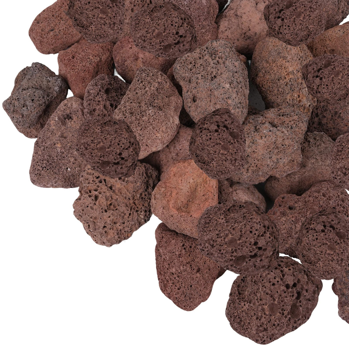 GASPRO 10 lb Large Lava Rocks, 1-3 Inch, Ideal for Outdoor Fire Pits, Indoor Fireplaces with Propane and Natural Gas