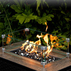 Black Fire Glass for Fire Pit 20LB