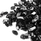 GASPRO 10 lbs Fire Glass for Propane Fire Pit, 1/2-Inch Reflective Fireplace Glass Rocks for Fire Pit Table, Cobalt Blue
