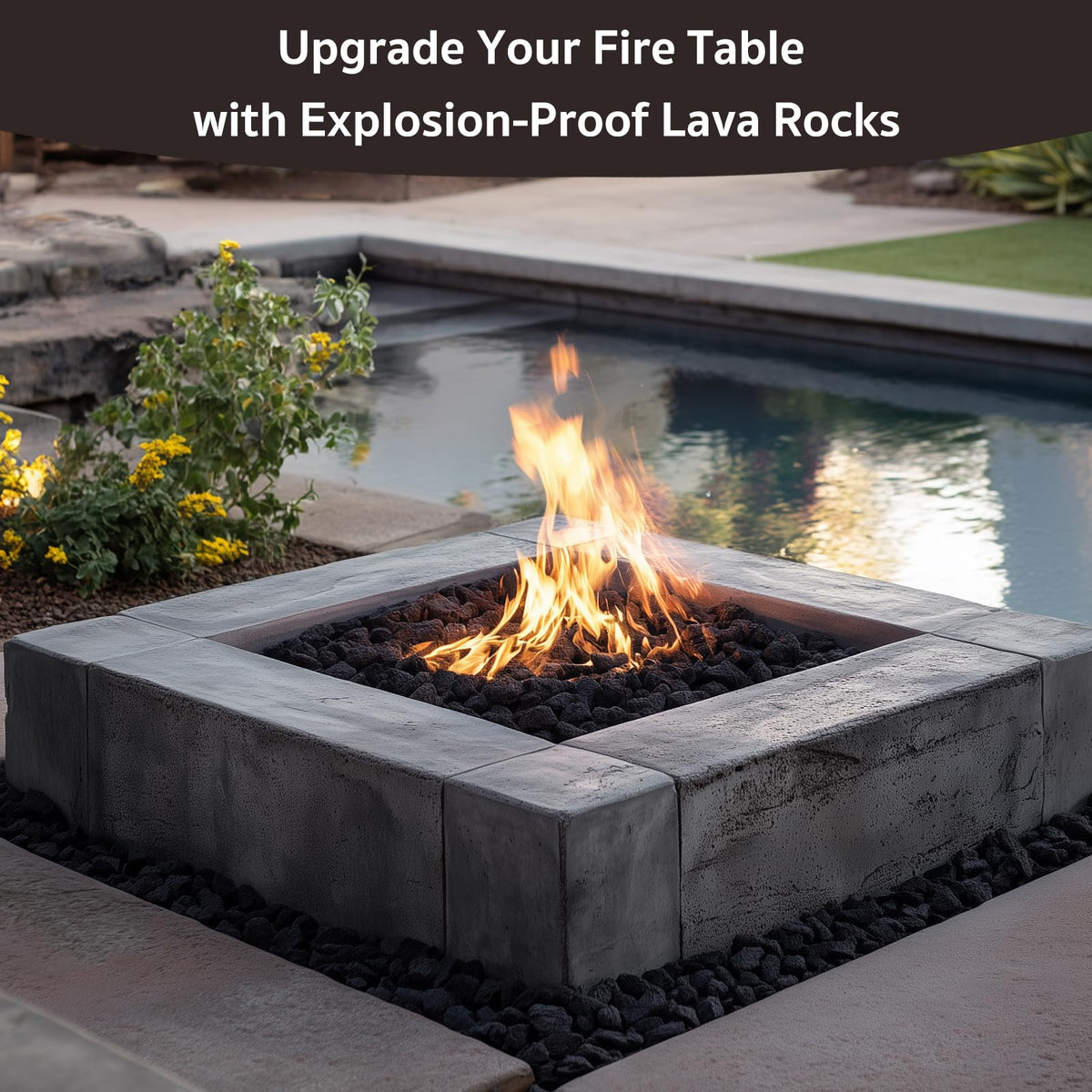 GASPRO 10 lb Large Lava Rocks, 1-3 Inch, Ideal for Outdoor Fire Pits, Indoor Fireplaces with Propane and Natural Gas
