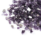 GASPRO 10 lbs Fire Glass for Propane Fire Pit, 1/2-Inch Reflective Fireplace Glass Rocks for Fire Pit Table, Cobalt Blue